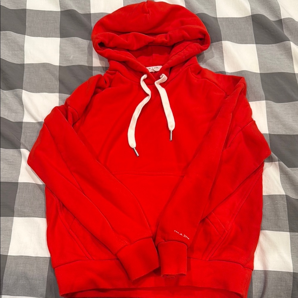 Rag & Bone Women’s Fitted Red Hoodie